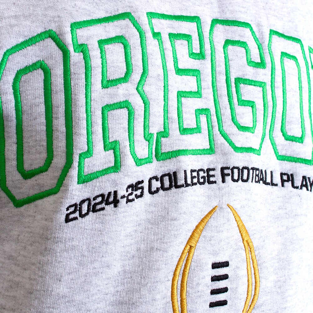 Playoffs, McKenzie SewOn, Grey, Pullover, Cotton Blend, Men, Unisex, Football, JWill, 2024, Post Season, Arched Oregon, Sweatshirt, 919505